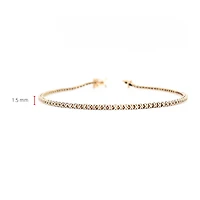 14K Rose Gold 0.35cttw Diamond Tennis Bracelet, 7"