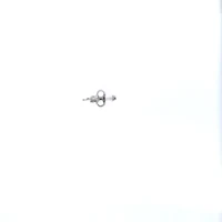 10K White Gold Diamond Solitaire Earrings 0.06cttw