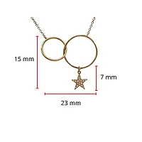 14K Rose Gold 0.04cttw Diamond Pendant, 18"