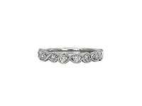 14K White Gold 0.40cttw Canadian Diamond Infinity Ring