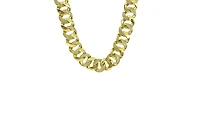 10K Yellow Gold 3.50cttw Diamond Miami Cuban Link Pave Set Chain / Necklace, 16"