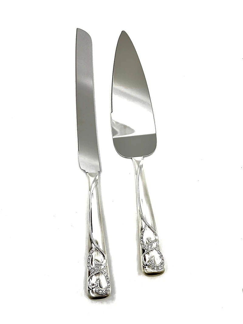 2 Piece Silver Cake Server WJ1CS