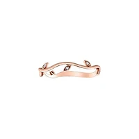 10K Rose Gold 0.024cttw Diamond Ring- Size 6.5