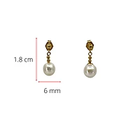 14K Gold Fresh Water Pearl Earrings