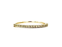 14K Yellow Gold 0.15cttw Yellow Diamond Ring, size 6.5