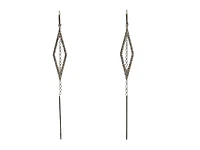 14K White Gold Diamond Dangle Earring 0.26cttw