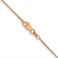 14K Gold Box Chain with Lobster Clasp - 0.70 mm Various Length
