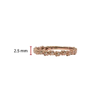 10K Rose Gold 0.065cttw Diamond Paw Print Ring, size 6.5