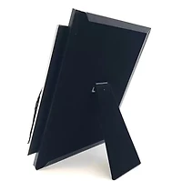 4 X 6 Black with Silver Frame with Hanging Tassle