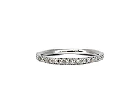 Platinum 0.25cttw Diamond Wedding Band, size 7