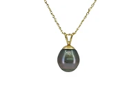 10/14K Yellow Gold Tahitian Pearl Pendant