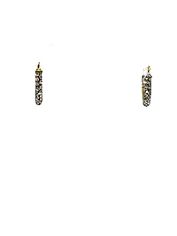 10K Yellow Gold Cubic Zirconia 15mm Earrings
