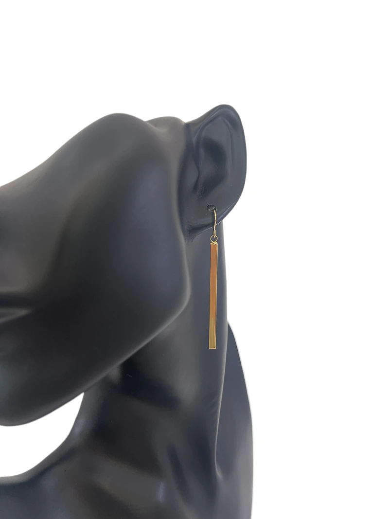 10K Yellow Gold 57mm Earrings