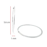 Sterling Silver Hoop Earrings 50mm