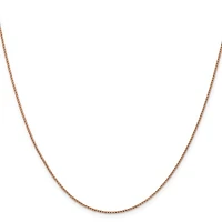 14K Rose Gold Franco Chain - 1mm
