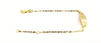 10K Yellow Gold Baby ID Bracelet