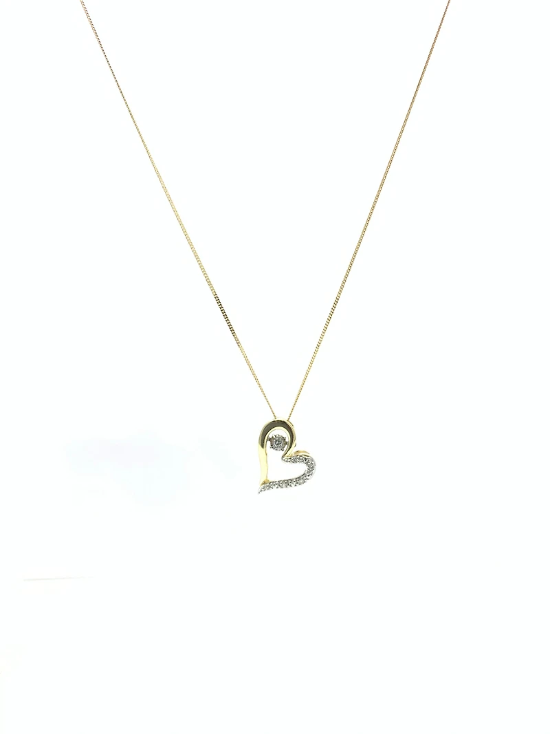 Diamond Pulse Heart Pendant