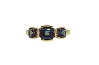 10K Yellow Gold 2.00cttw Created Alexandrite Ring, size 7