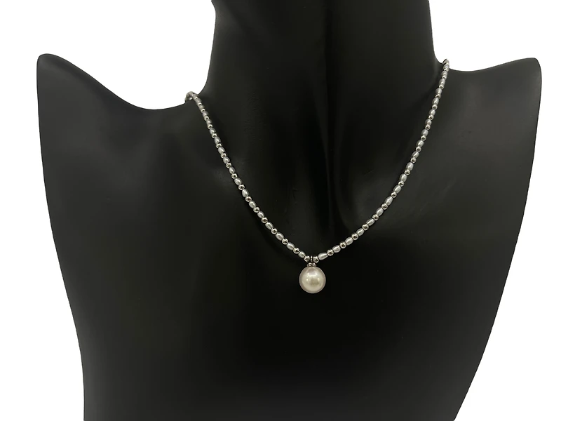 925 Sterling Silver Fresh Water Pearl Strand, 18"