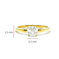 10K Yellow Gold Moissanite 1.00cttw Engagement Ring