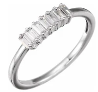 14K White 1/3 CTW Lab-Grown Diamond Ring - 10K Gold