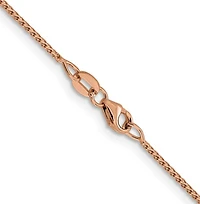 14K Rose Gold Franco Chain - 1mm