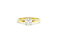 10K Yellow Gold Moissanite 1.00cttw Engagement Ring
