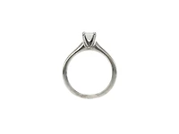 14k White Gold 0.45Cttw Lab Grown Princess Cut Diamond Engagement Ring - /