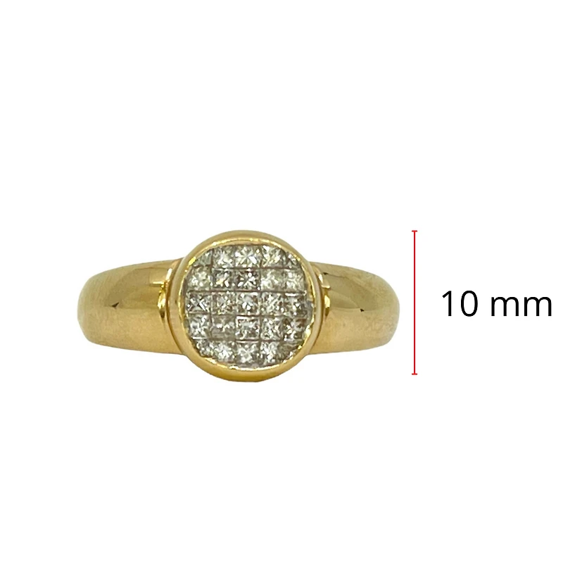 14K Yellow Gold 0.50cttw Diamond Ring - 5