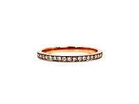 10K Rose Gold 0.10cttw Diamond Ring - Size 6.75 - 4.5
