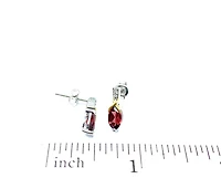 Garnet & Diamond Earrings