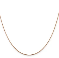 14K Rose Gold Box Chain - 1.0mm