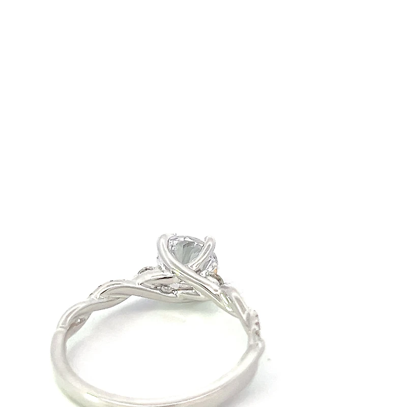 14K Round Brilliant Cut Diamond Ring - Mount Only (No centre diamond) / Gold