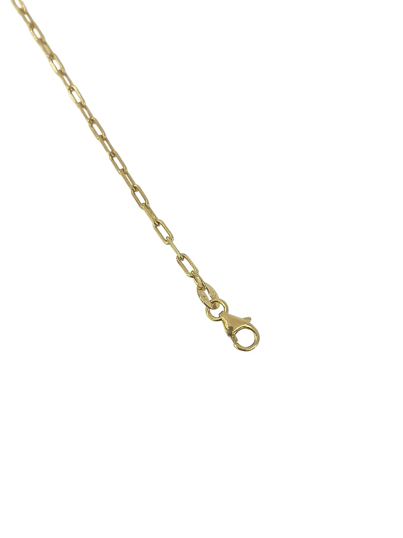 10K Yellow Gold Bracelet, 6.0-6.5"