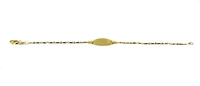 10K Yellow Gold Baby ID Bracelet