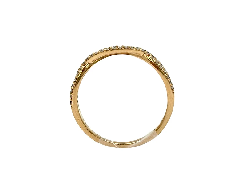14K Rose Gold 0.26cttw Diamond Ring, size 7