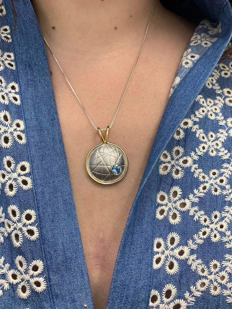 Blue Topaz Pendant