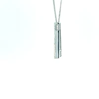 10K White Gold 0.30 cttw Canadian Diamond Pendant, 18"