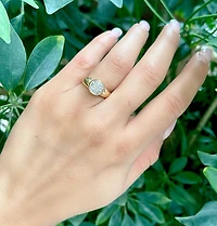 14K Yellow Gold 0.50cttw Diamond Ring - 5