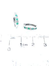 Emerald and Diamond Earrings