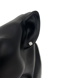 14K White Gold 1.01cttw Round Brilliant Cut Canadian Diamond Earrings