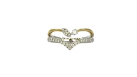 14K 2 Tone Gold 0.35cttw Diamond Ring, size 6