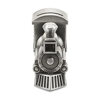 Pewter-tone Finish Metal Train Bank