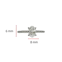 14K Gold 1.20cttw Lab Grown Diamond Engagement Ring, 6.5 - /