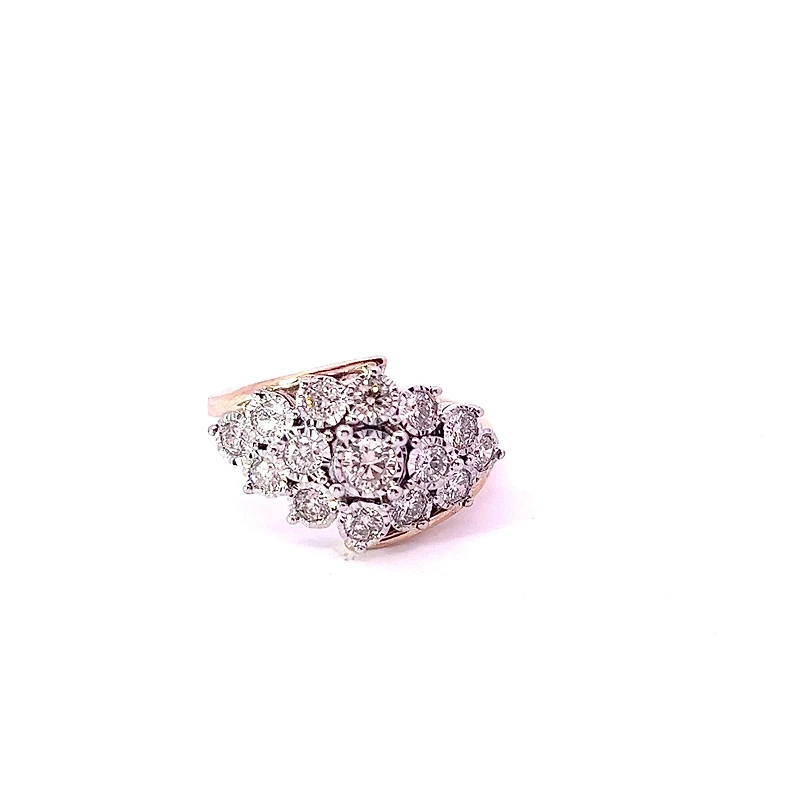 10K Yellow Gold 1.00cttw Diamond Ring - size 6.5