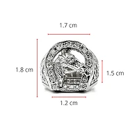 14K White Gold 0.45cttw Diamond Gents Ring, size 10