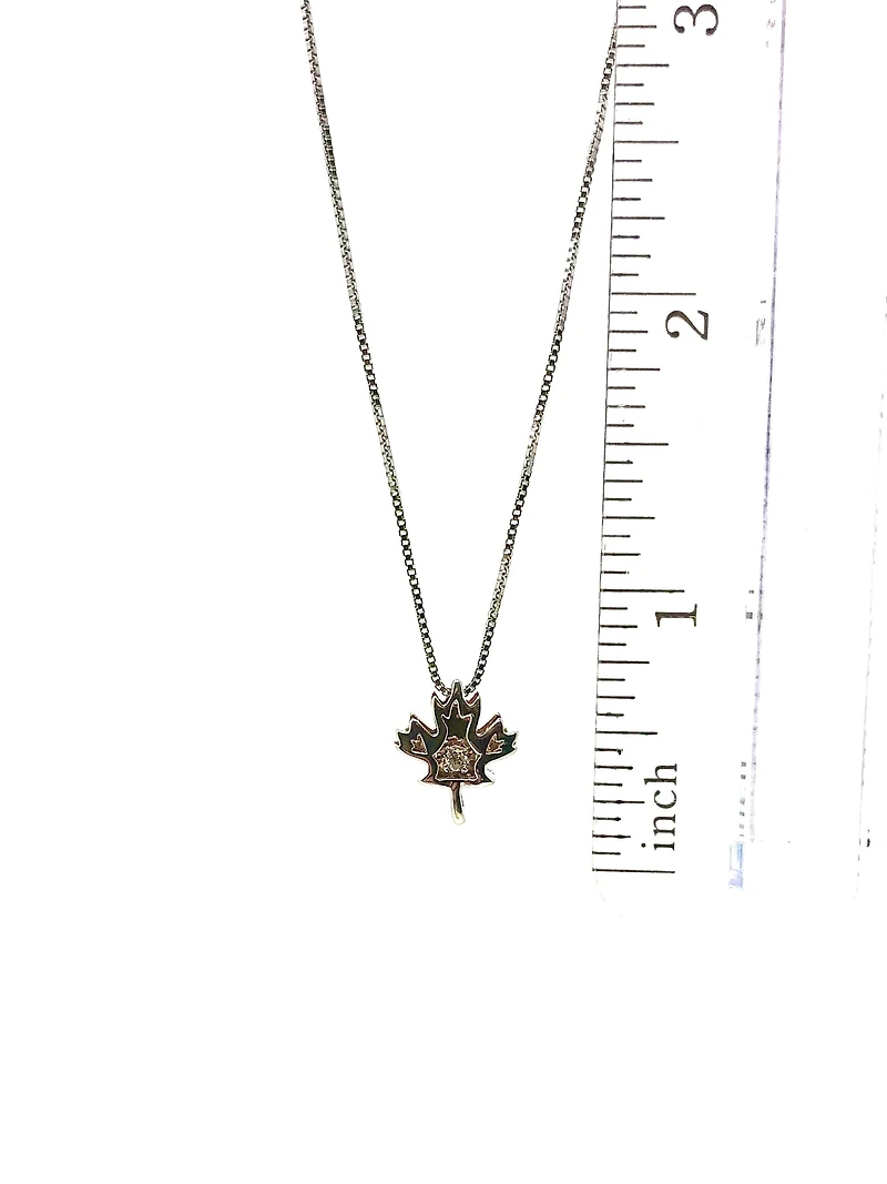 Rose Gold and Silver Diamond Necklace