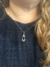 Two-Tone Diamond Pendant