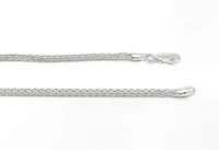 Sterling Silver Wheat Chain 24"
