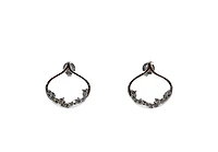 10K White Gold 0.46cttw Diamond Dangle Earrings